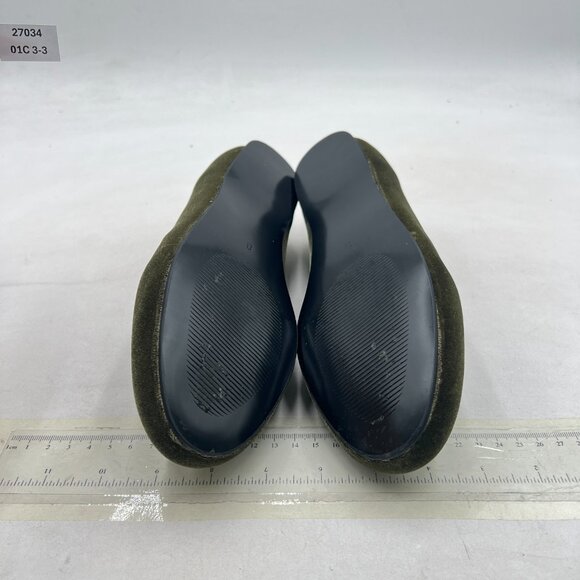 FYS Olive Drab Comfortable Slip On Loafers Round Toe Ballet Flats Walking Shoes - Picture 7 of 8